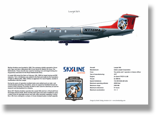 Commissioned work
Northsea Aggressor
Learjet 36A Camera pod
SkyLine Aviation
